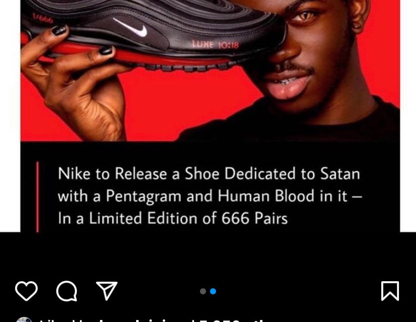 Shoes Launched to Glorify Satan